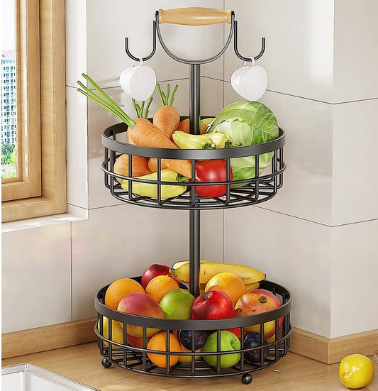 2-Tier Detachable Nordic Fruit/Vegetable Rack