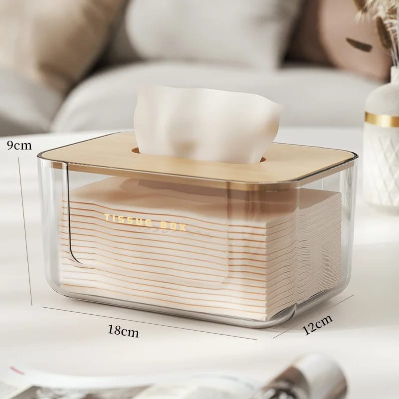 Transparent Tissue Box