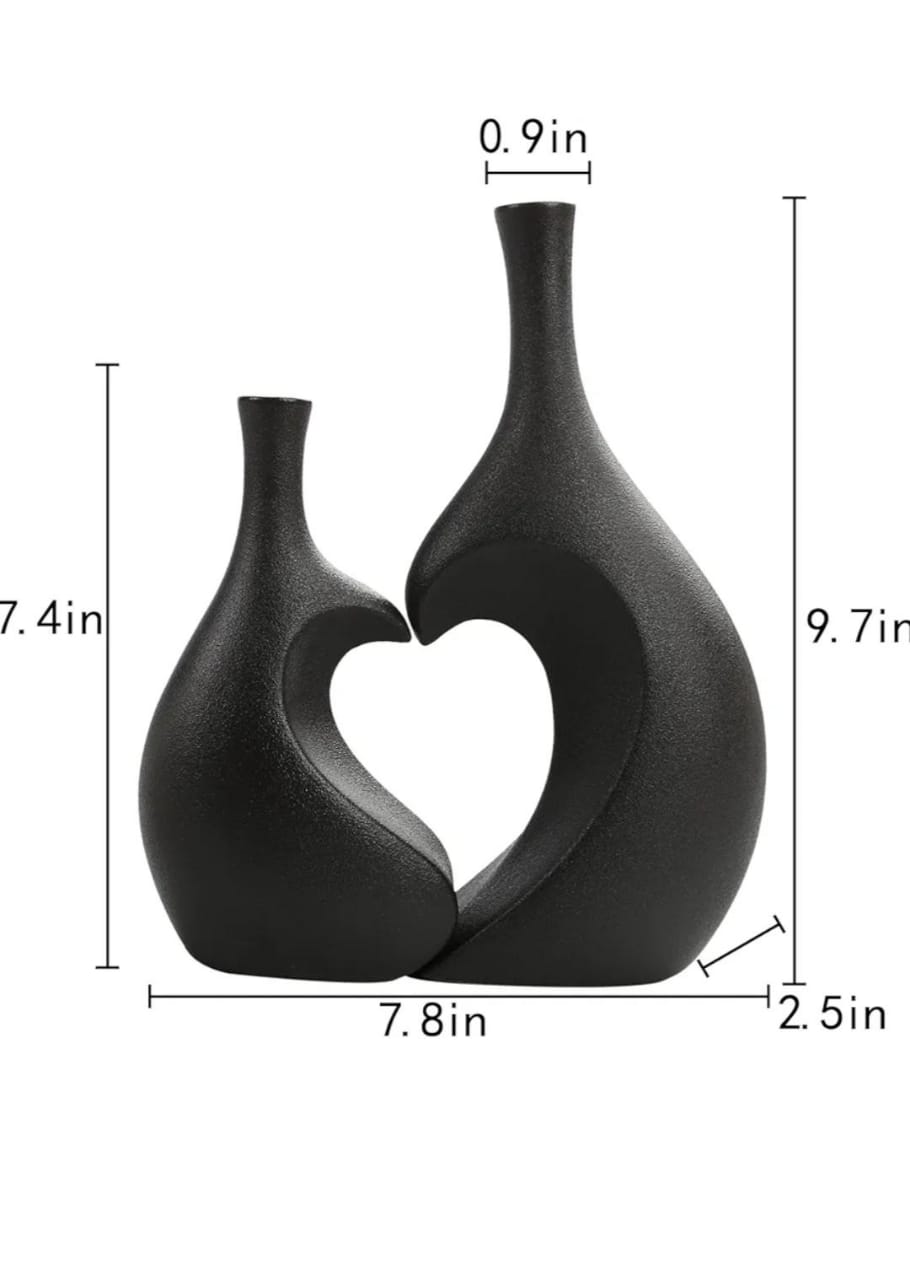 Decorative heart shape vase