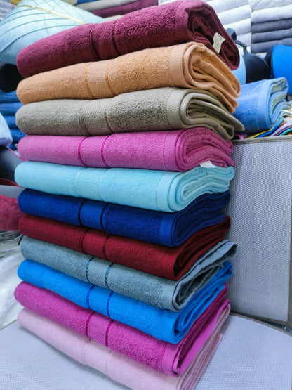 Large Cotton Coloured Towels