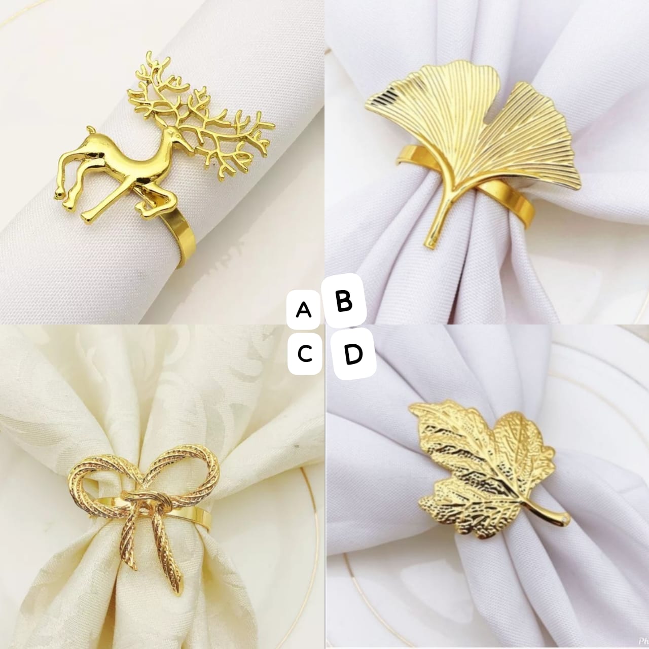 6Pc napkin rings