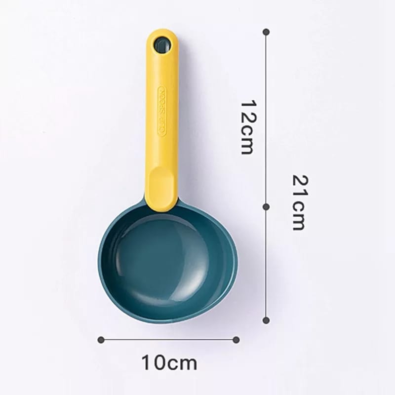 2pc scooping spoons with closing clips