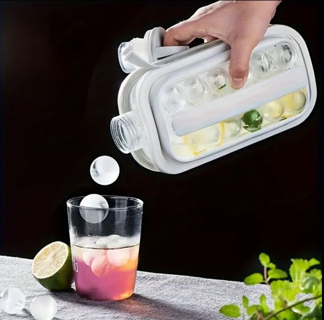 Portable 2
In 1 Kitchen Pop Ice Ball Maker With Lid