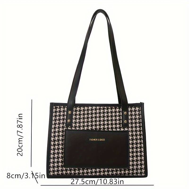 *Classic Pattern Square Shoulder Bag