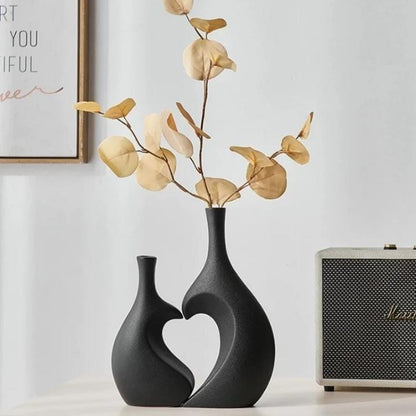 Decorative heart shape vases