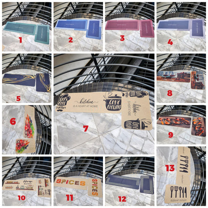 2Pc Kitchen mats with rubber bottom gha