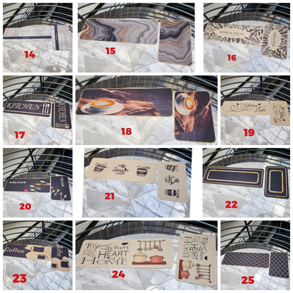 2Pc Kitchen mats with rubber bottom gha