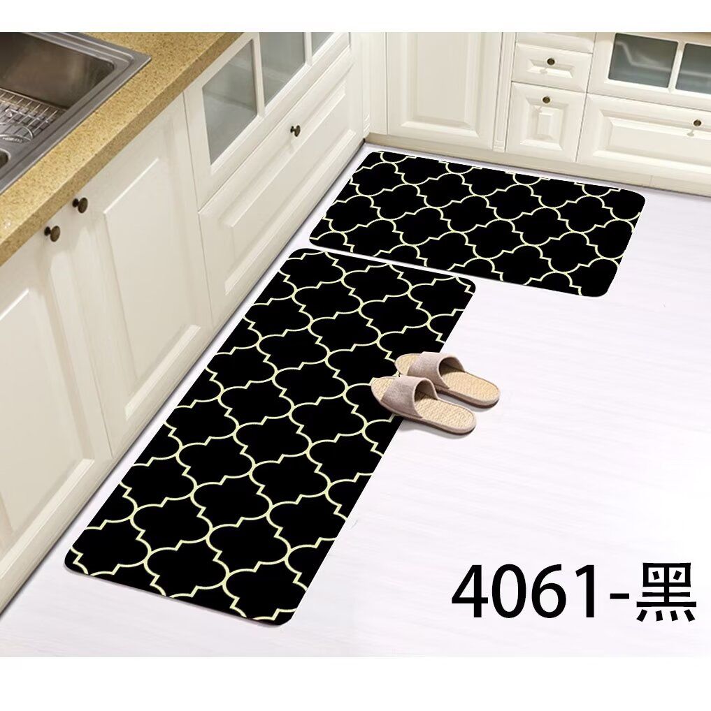 2Pc Kitchen mats with rubber bottom