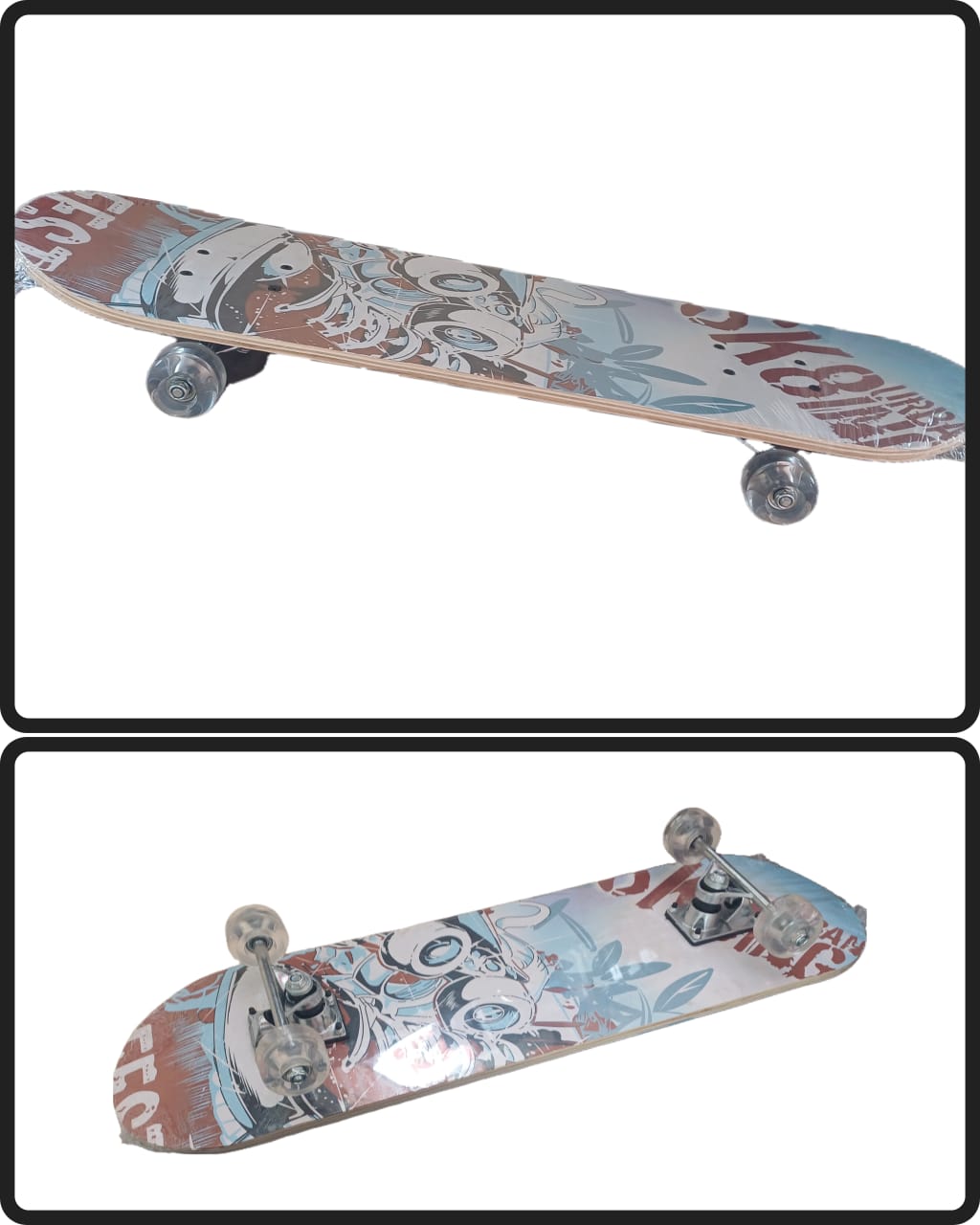 Maple wood skateboard