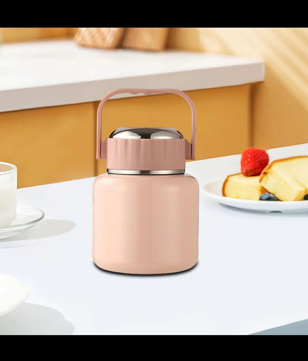 Portable Insulated thermal food flask