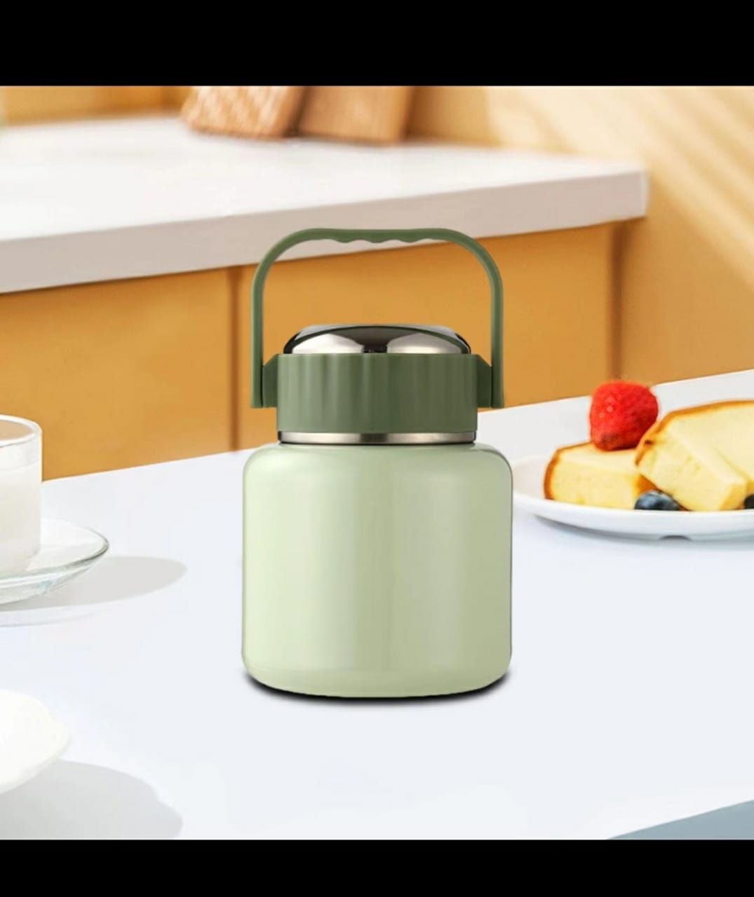 Portable Insulated thermal food flask