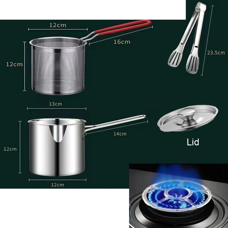 6 in 1 Deep Frying Pot BlackNov