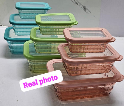 *3 in 1 Acrylic storage containers available in 3 colours