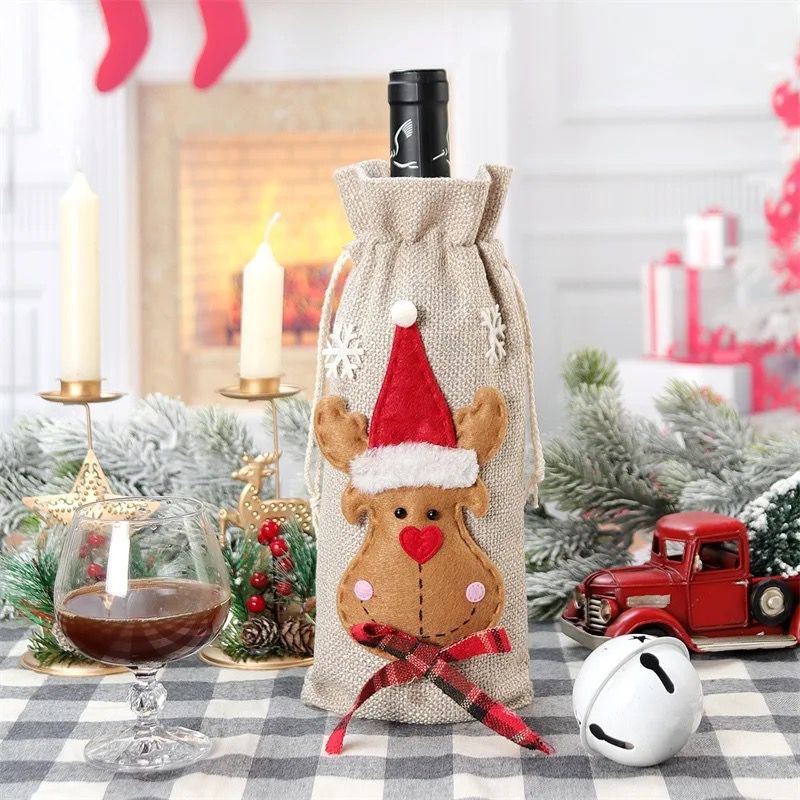 Christmas  Wine Bottle Sleeve/ Gift Bag