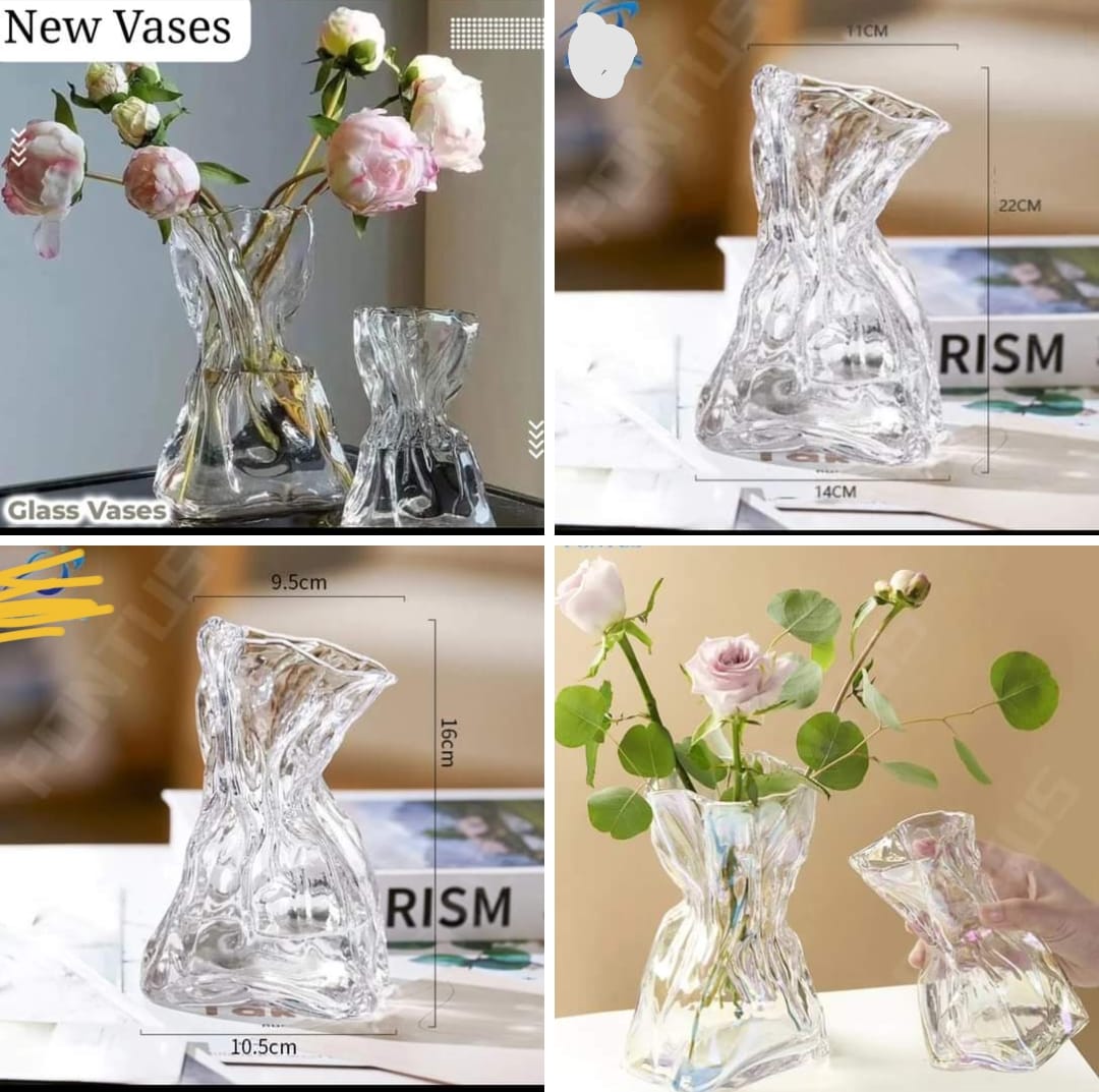 Heavy duty glass vase