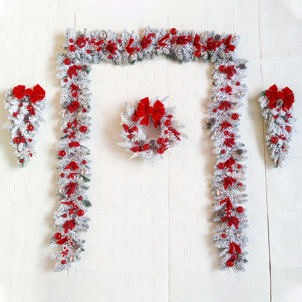 Christmas set wreath,banner, wall hanging