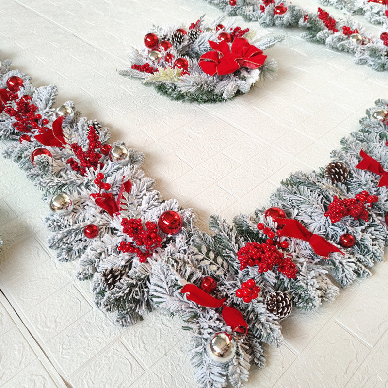 Christmas set wreath,banner, wall hanging