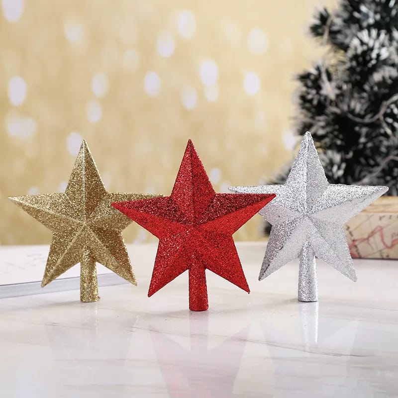 Christmas tree star garland