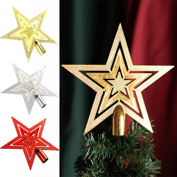 Christmas star topper garland