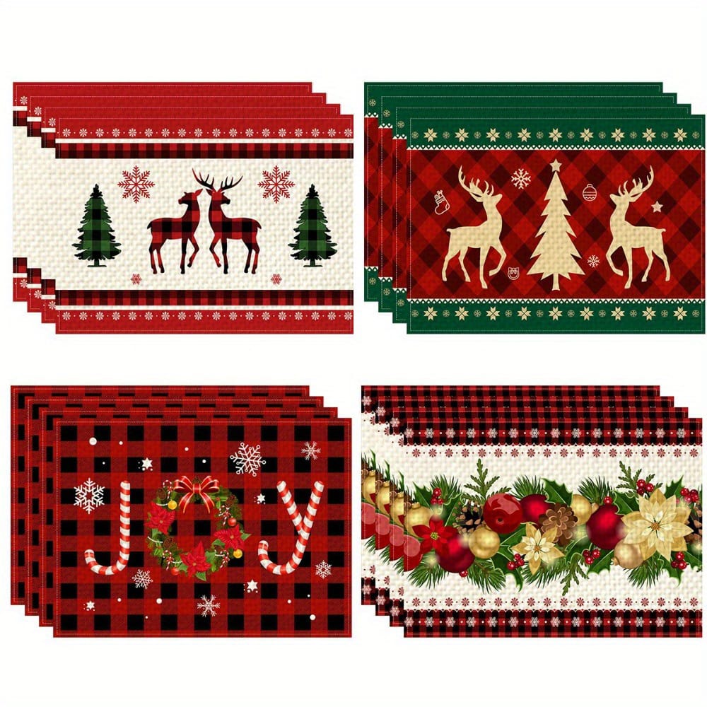 Christmas table mats 3pc