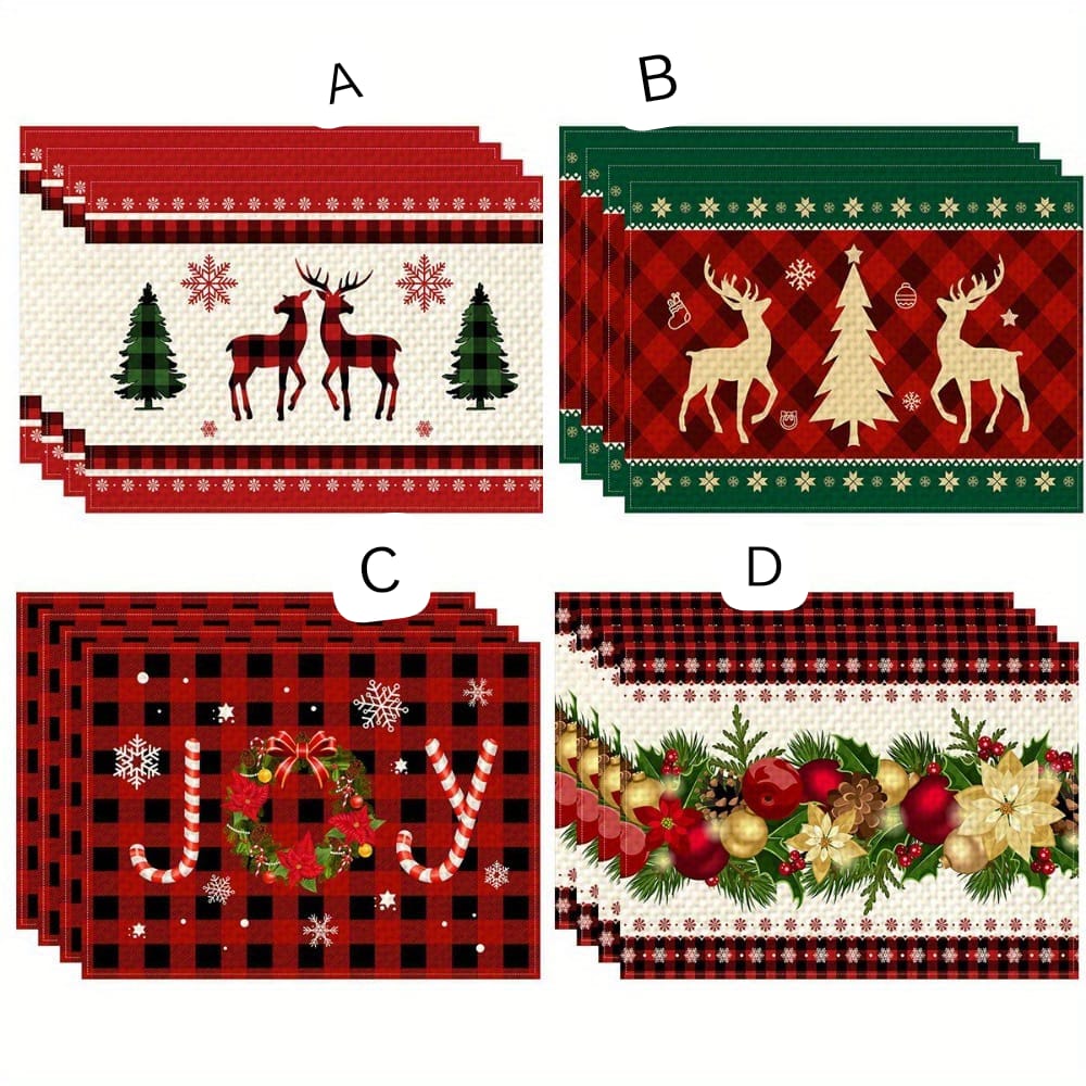 Christmas table mats 3pc