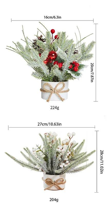 *1Pcs Tabletop Exquisite Mini  Christmas Tree Stump Home Christmas Festival Party Cute Decoration Ornament*