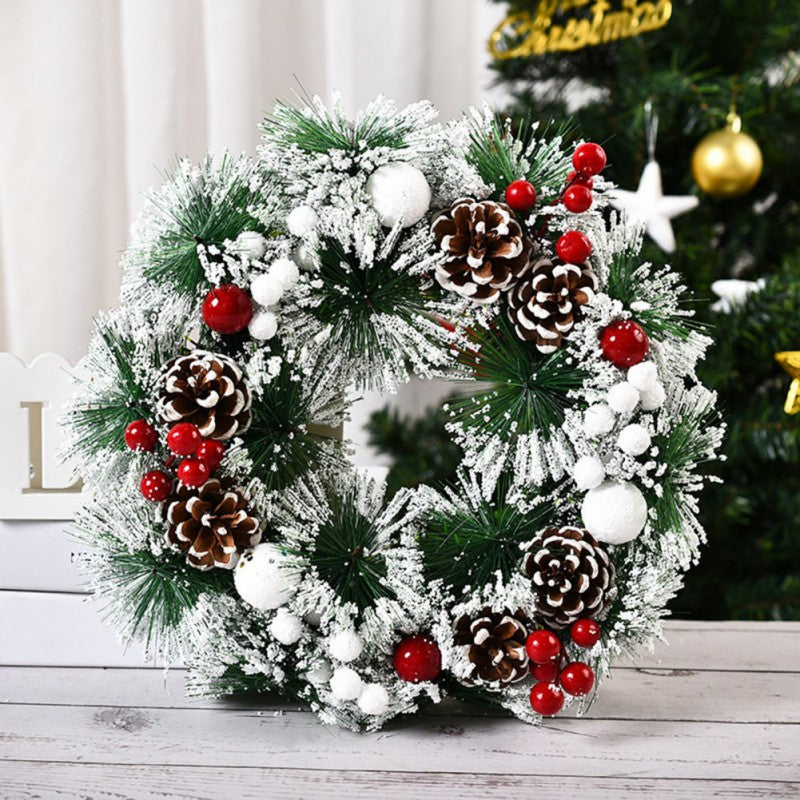 Front door Christmas wreath