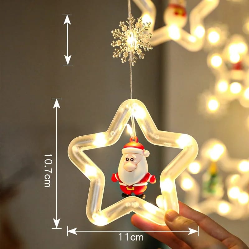 3M LED USB Christmas String Lamp Snowman Star Larland Window Decoration Night Light Wedding Party lights For Christmas Holiday