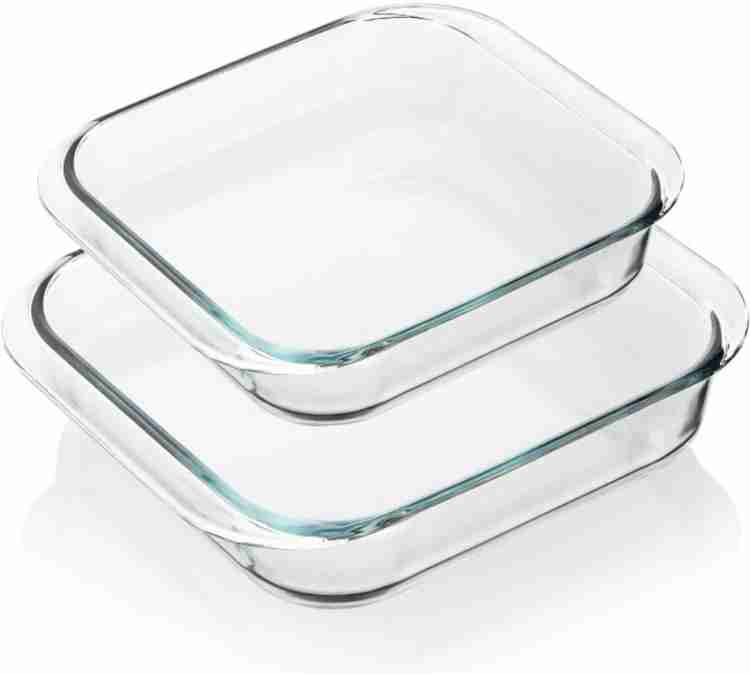 2pcs Square baking dish 1.1 litrs and 1.8 litres