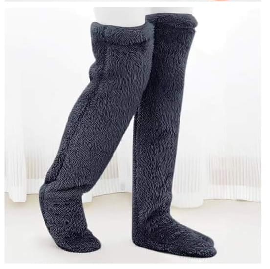 Warm long  winter thermal leg warmers BlackNov
Black ,dark grey, Christmas Red