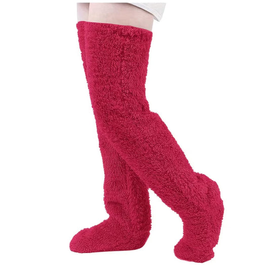 Warm long  winter thermal leg warmers BlackNov
Black ,dark grey, Christmas Red