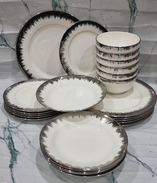 24pc dinner set cup less