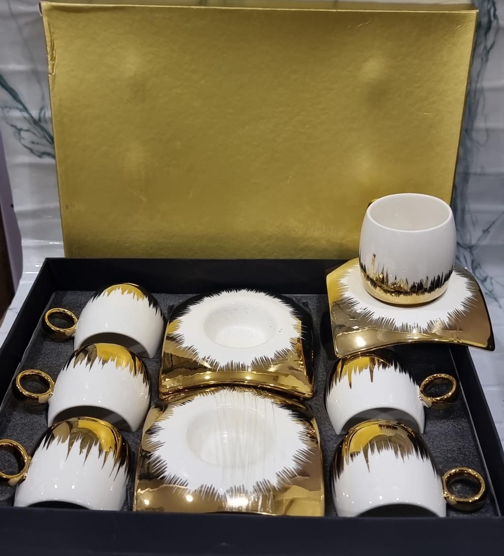 12pc cup saucer in gift box