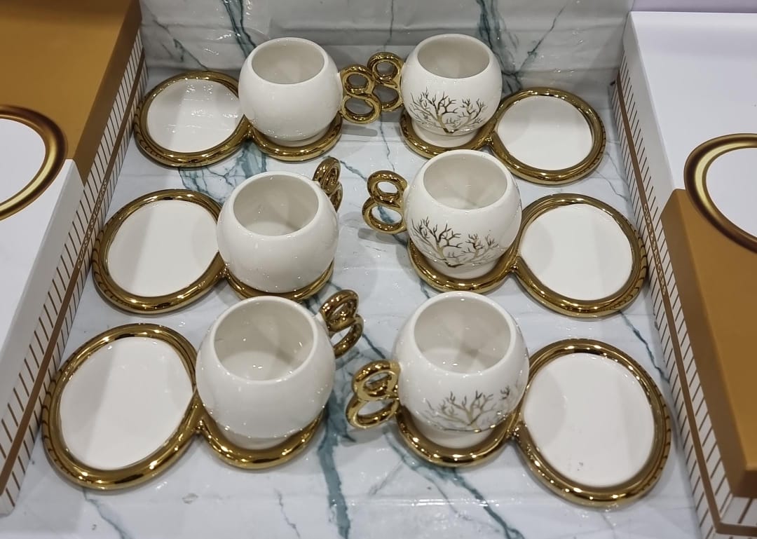 12pc cup saucer in gift box