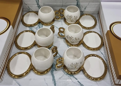 12pc cup saucer set