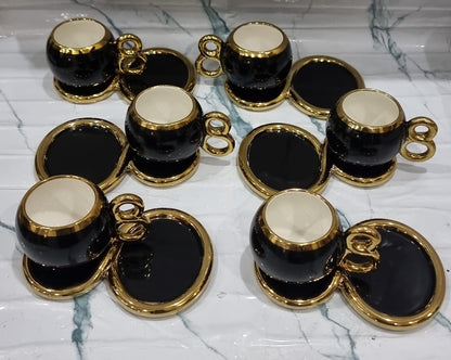 12pc cup saucer set