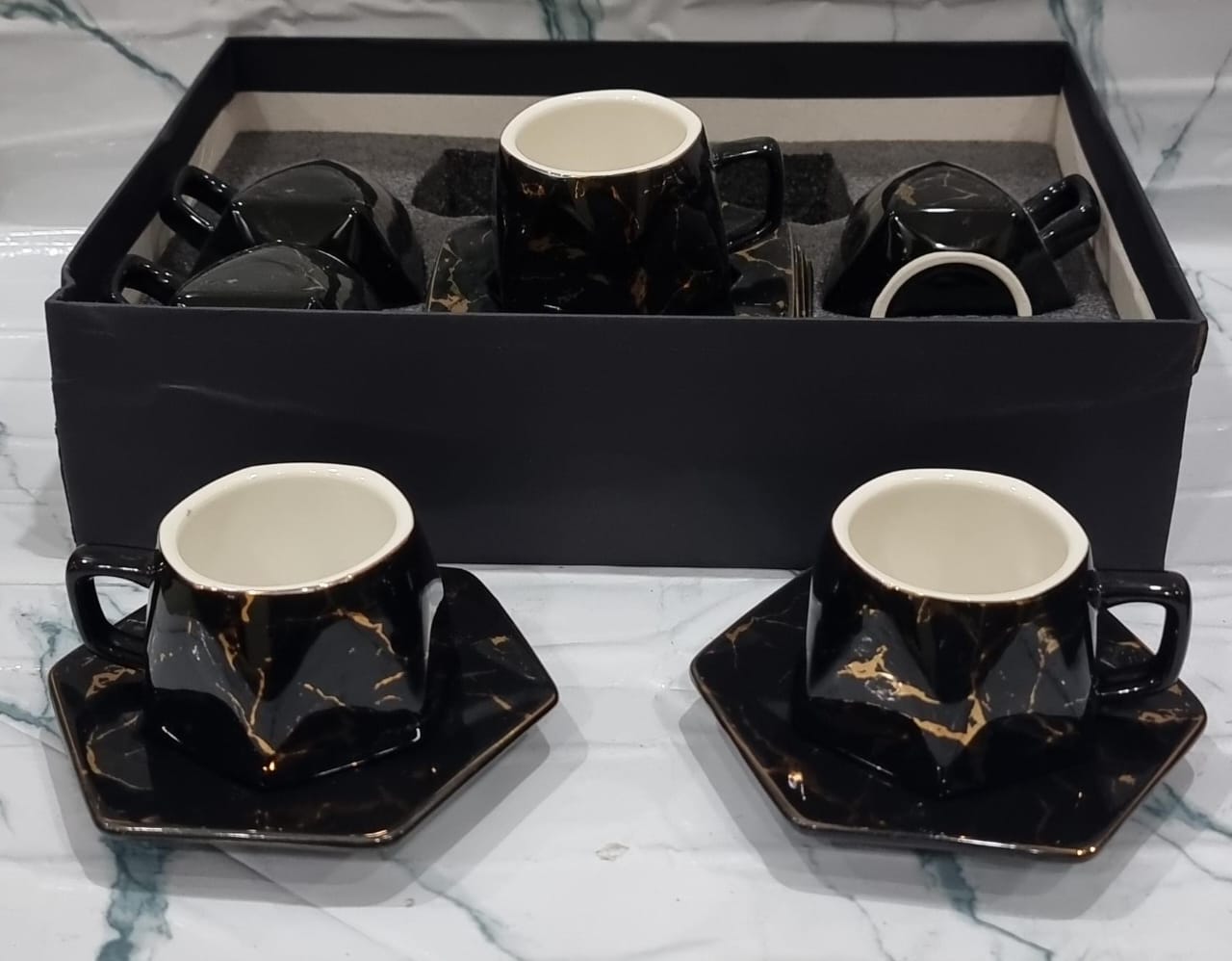 12pc cup saucer in gift box