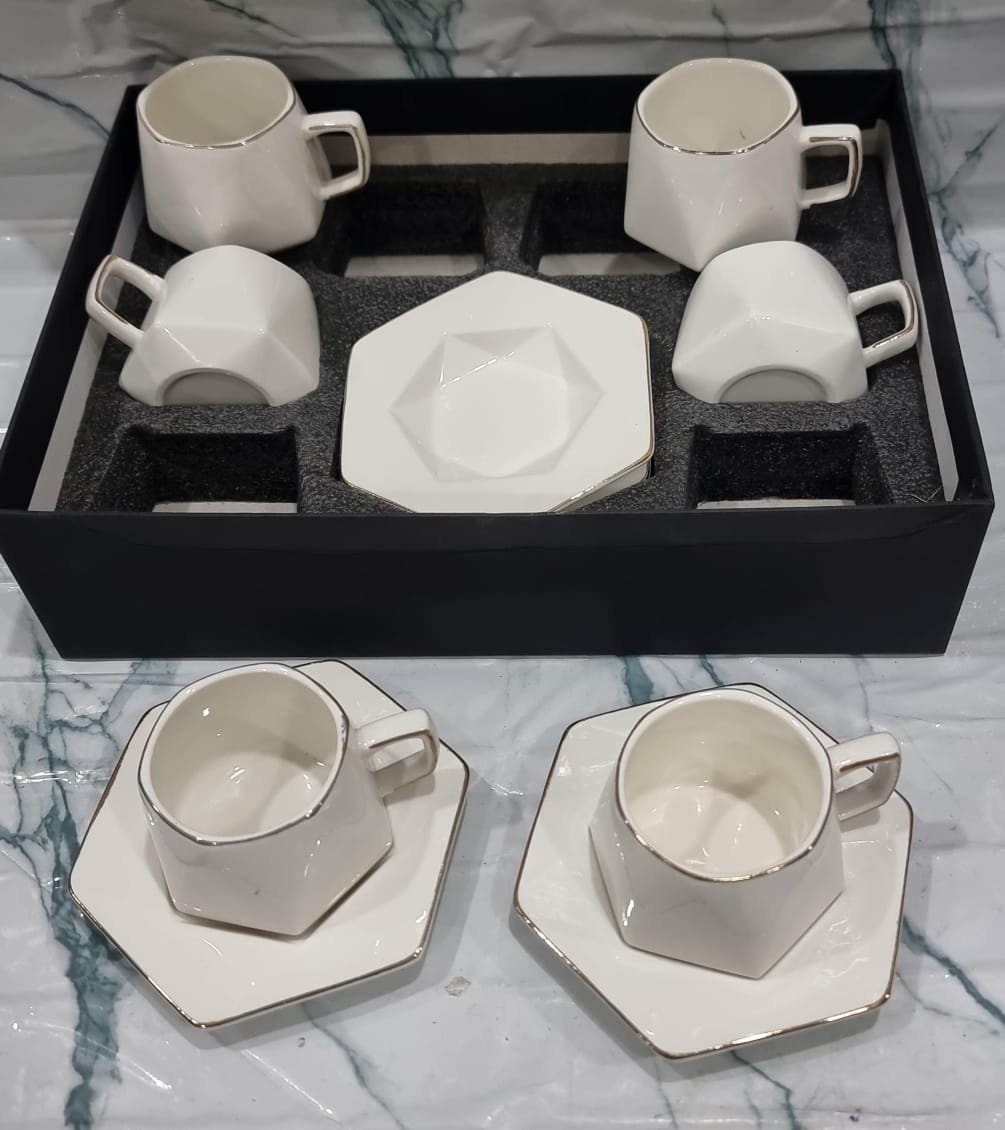 12pc cup saucer in gift box