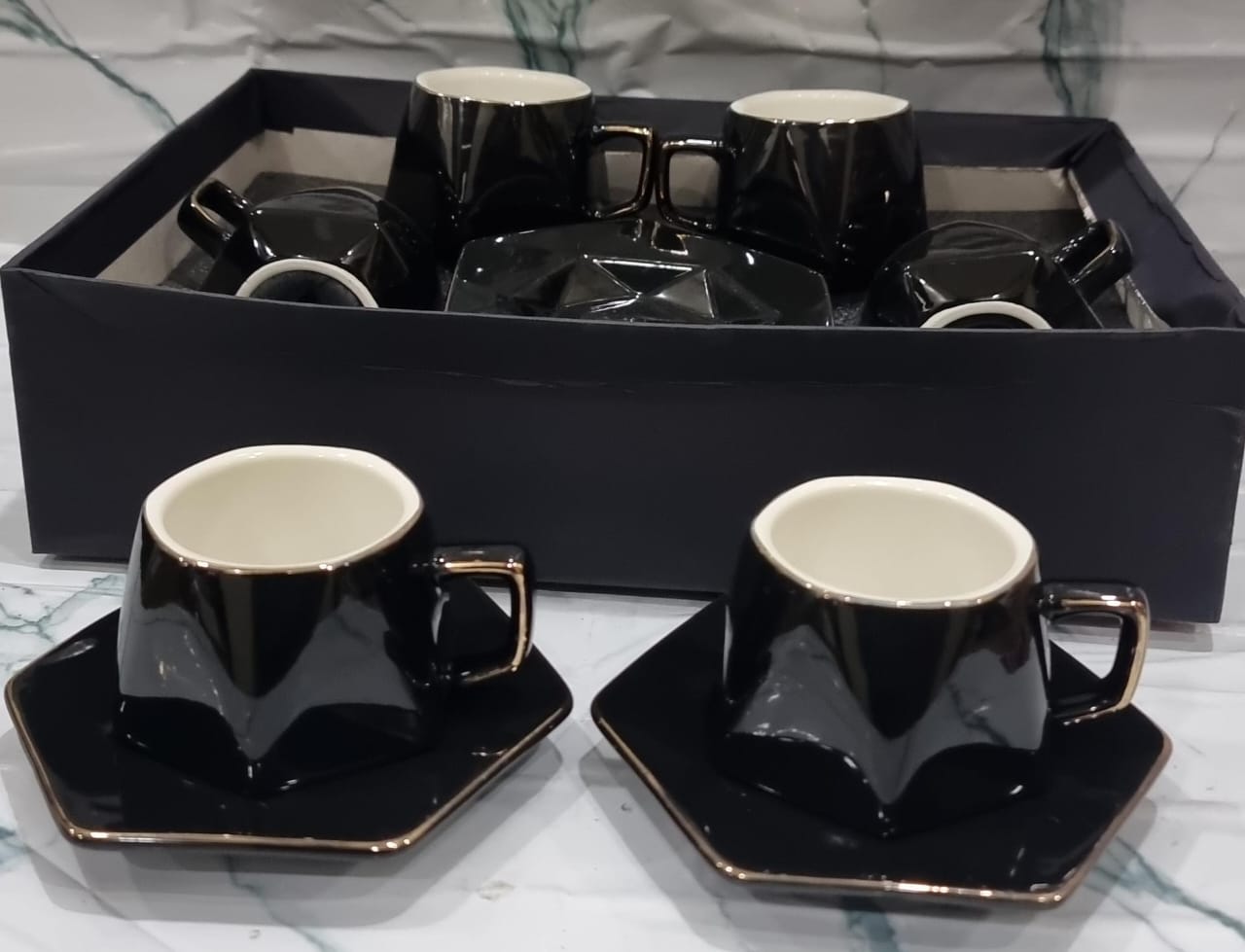 12pc cup saucer in gift box