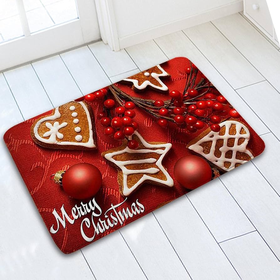 Christmas themed doormat carpet