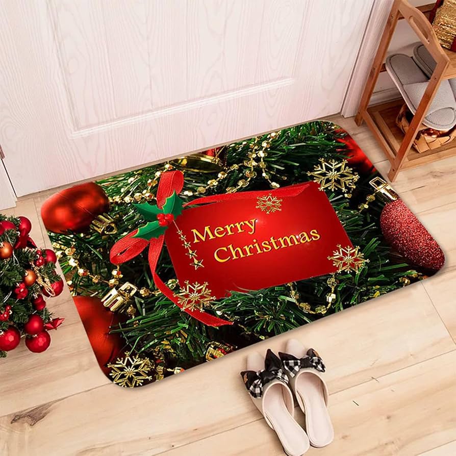 Christmas themed doormat carpet