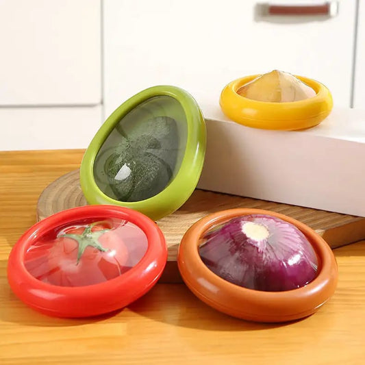 4pcs Reusable Fresh Stretching food covers