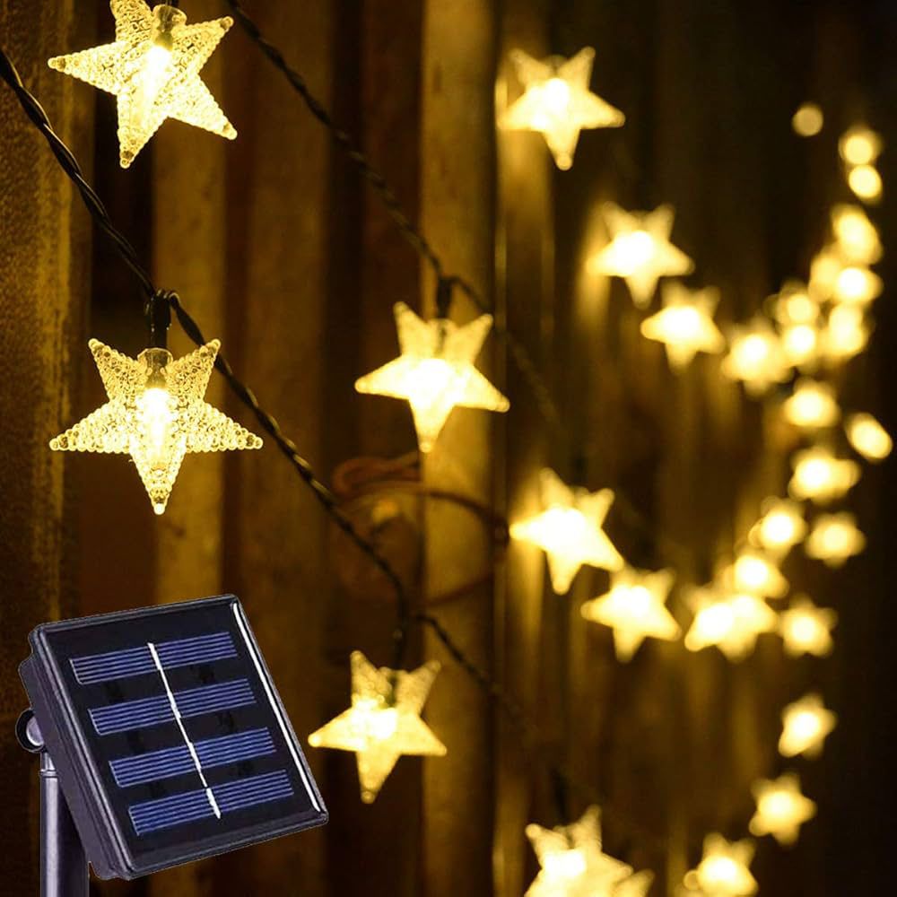 12M Christmas Solar Outdoor Garden Lights BlackNov