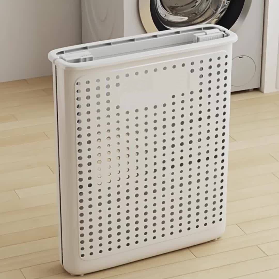 Foldable Laundry storage basket with wheels