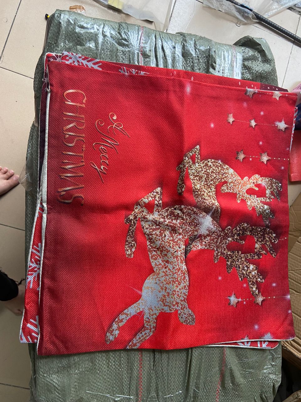 Christmas pillow cases 2pc