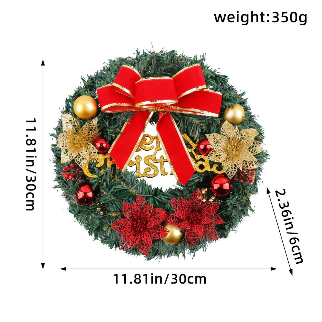 30cm Christmas wreath with lights