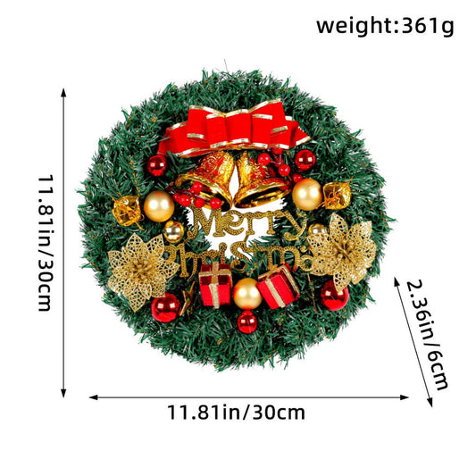 30cm Christmas wreath with lights