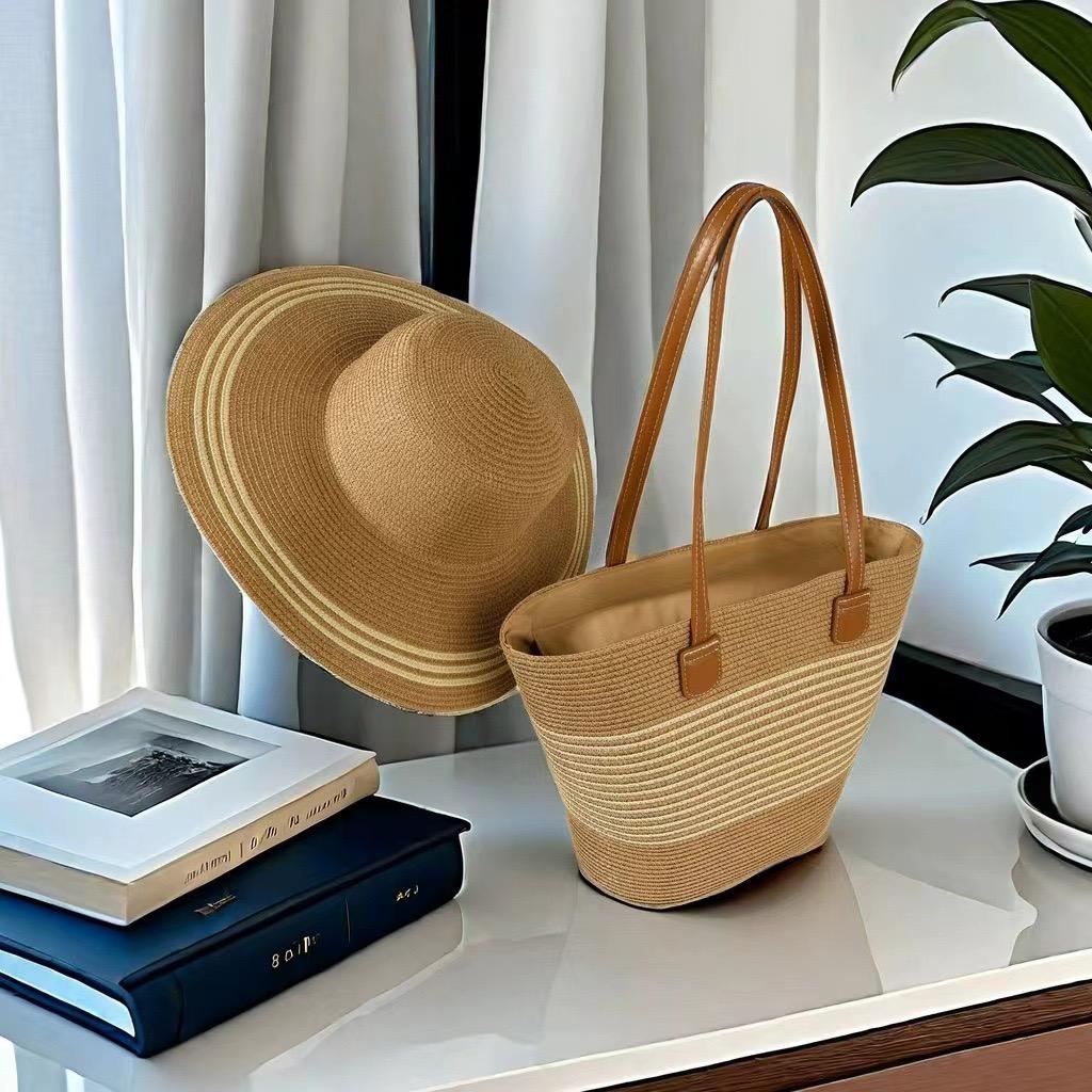 Summer Straw Bag + Hat