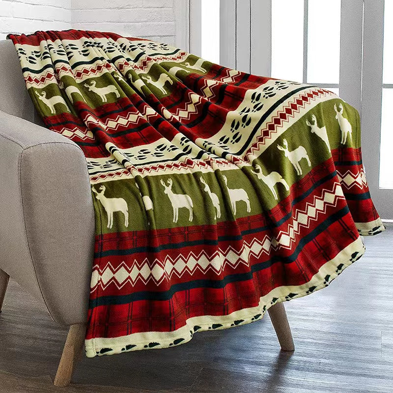 Christmas Fleece Throw Blanket