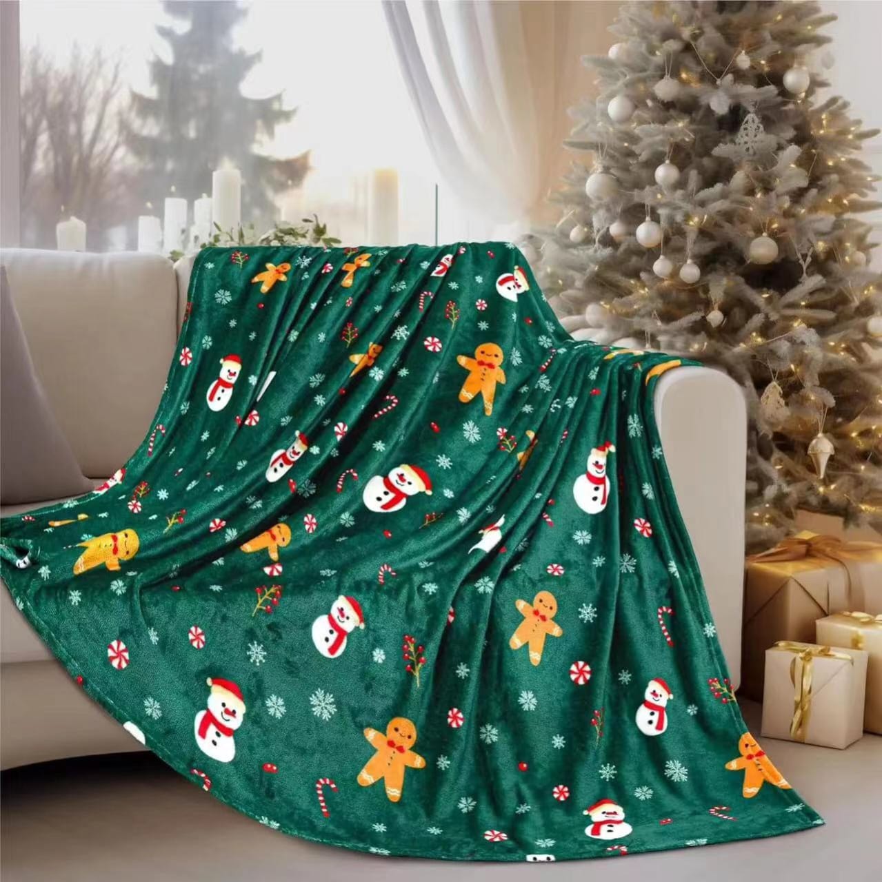 Christmas Fleece Throw Blanket